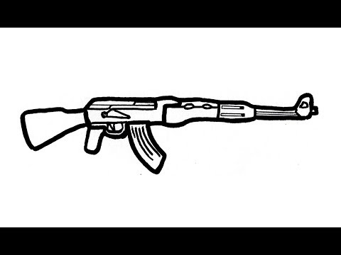 Video: Hur Man Ritar En Kalashnikov-maskingevär