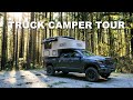 TRUCK CAMPER TOUR | Detailed Look At Scout Camper&#39;s OLYMPIC Model | Lightweight and Modular