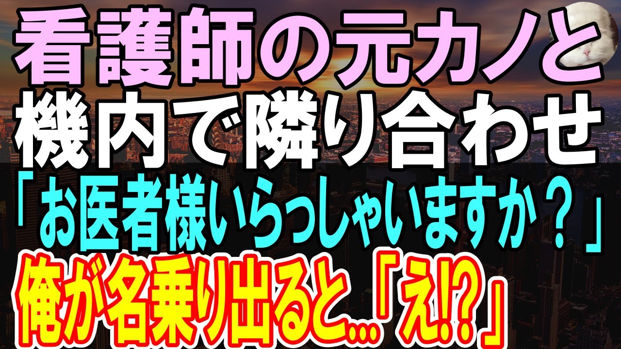 【感動する話】俺を見下す元カノと飛行機で偶然隣の席になり再会→この後機内で急病人がいて...元カノ「え？」この後衝撃的な展開に発展【いい話】【朗読】