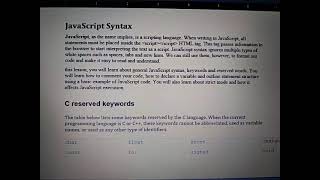 JavaScript, reserved keywords and statements Net Worth
