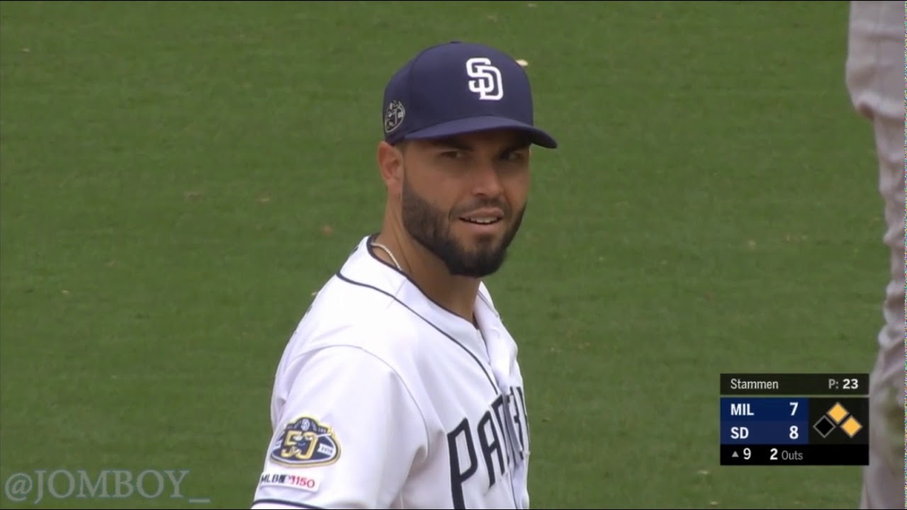 Hosmer drops the final out while celebrating catching the final out  (MISTAKES WERE MADE)