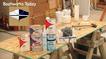 Rebuilding A Foam Cored Rudder Part 5~ Applying Pettit Protect Barrier Coat