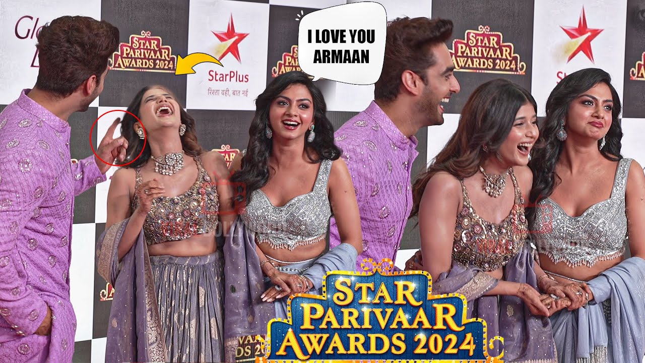 YRKKH Star Cast Samriddhi Shukla, Rohit Purohit, Roohi arrives at Star Parivaar Awards 2024