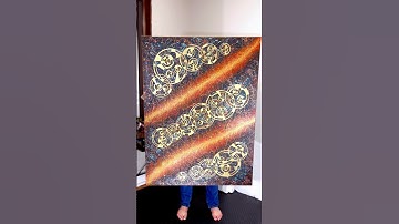 NEW! ABSTRACT ACRYLIC PAINTING REVEAL #artreveal #artshorts #painting #canvaspainting #fyp #viralart