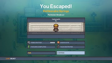 Escaping Rattlesnake Springs the FASTEST Way! The Escapists 2 Gameplay