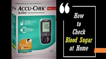 How to use Accu Chek Active Blood Glucose Monitoring system | Accu Chek Demonstration