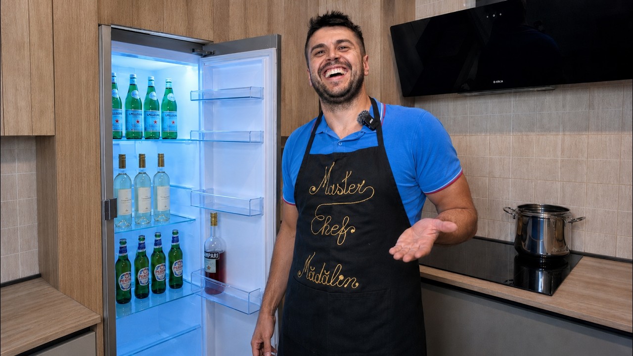 Acasa la romanul "ITALIAN" care nu are nimic de mancare in frigider