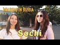 Walking in Russia City of Sochi! Girls on the street 26 October 2020