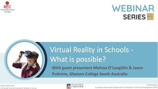 Virtual Reality in Schools: What is possible? [webinar recording]