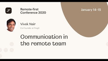 Communication in the remote team