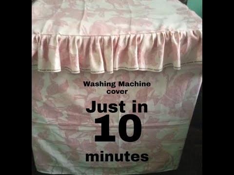 Easy and simple method of making WASHING MACHINE cover at home in just 10