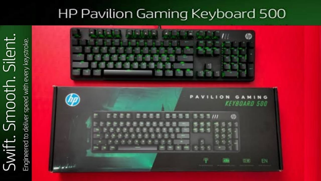 Hp pavilion gaming keyboard 500 - YouTube