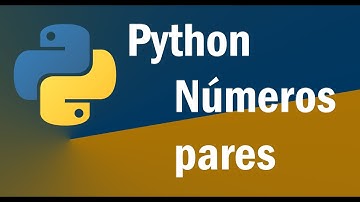 Números pares en python
