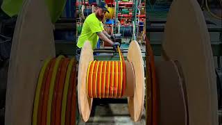 Cable Spooling Process | Neat and Efficient Wire Winding Machine