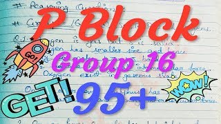 Chemistry Class 12 | P Block Group 16 |Guaranteed Important Reasoning Questions with Answer and Rxns