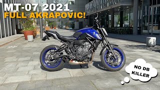 Yamaha MT-07 2021 - FULL AKRAPOVIC EXHAUST SYSTEM (NO DB)