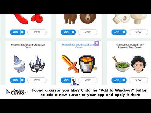 Custom Cursor for Windows app, Custom Cursor is now available as a Windows  app. This video show's some of the features of the Custom Cursor for Windows  application.