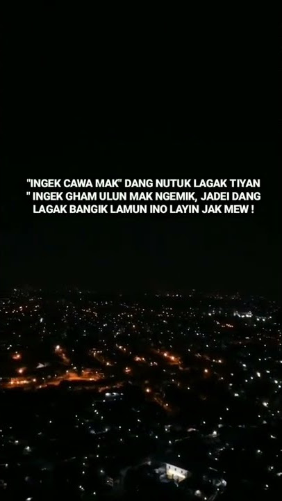 kata kata bahasa Lampung keren