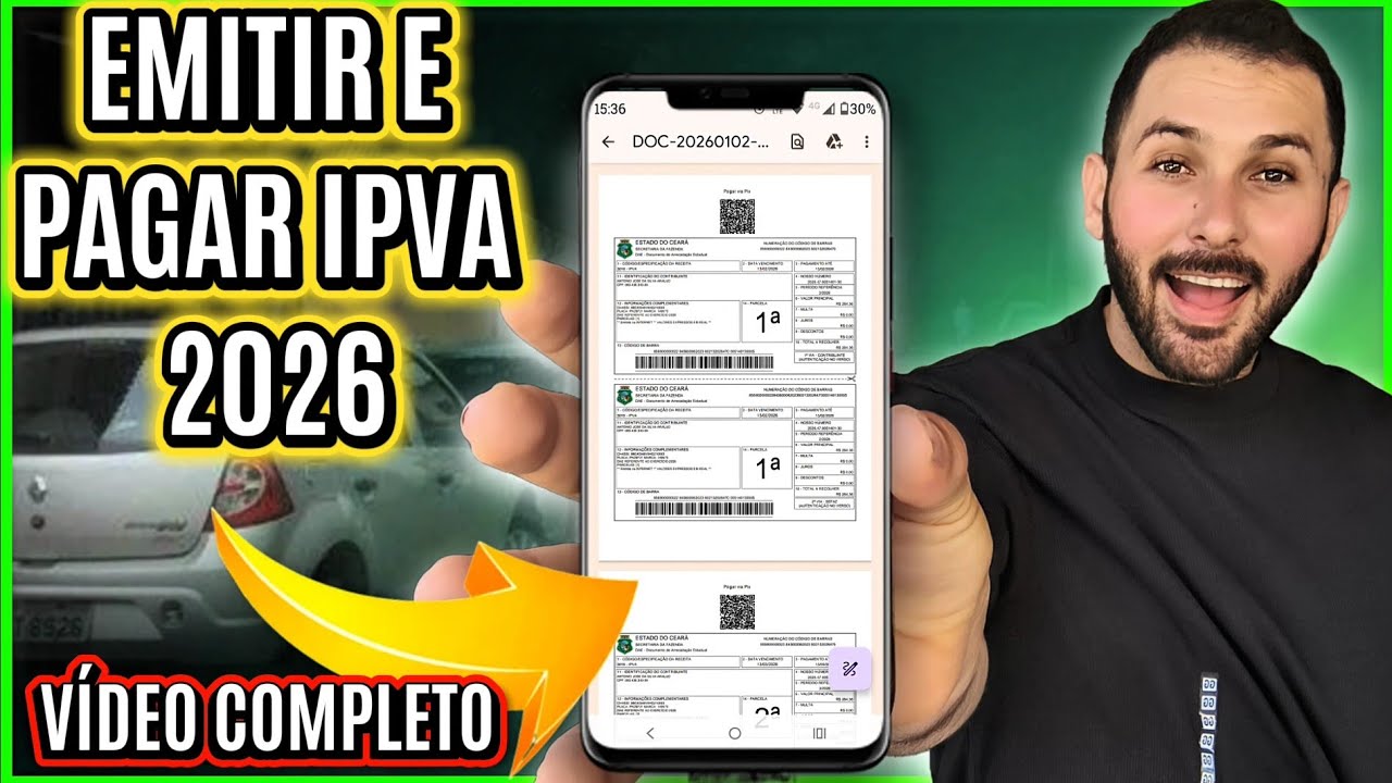 COMO Emitir e pagar IPVA 2026 pelo celular (VÍDEO COMPLETO)