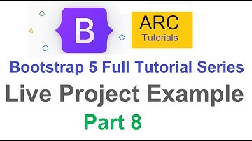Bootstrap 5 Tutorial For Beginners #8 - Live Project Design Example #3