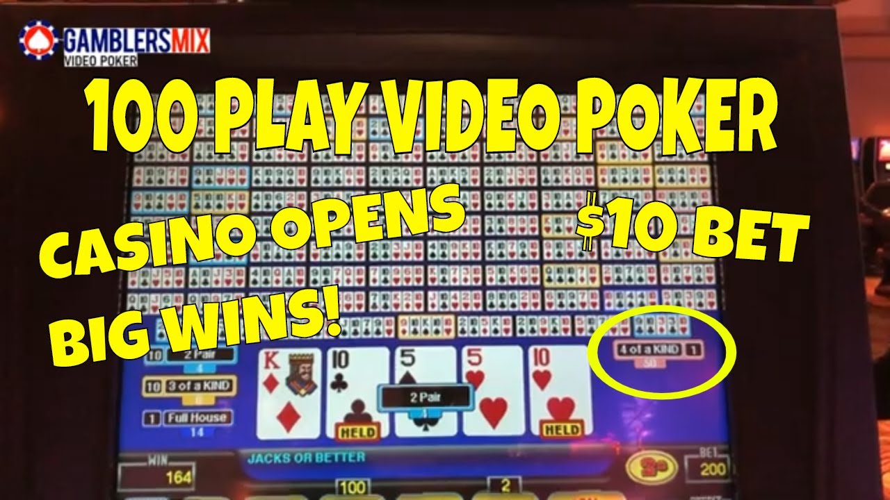 Free hundred play video poker