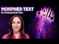 Morph text tutorial  in pixelmator pro