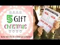 5 Gift Christmas {with printable}