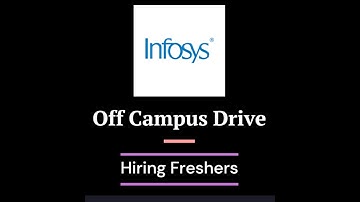 Infosys Recruitment 2022 | Infosys Off Campus Drive | Infosys Hiring Freshers 2022 Batch #jobrefer4u