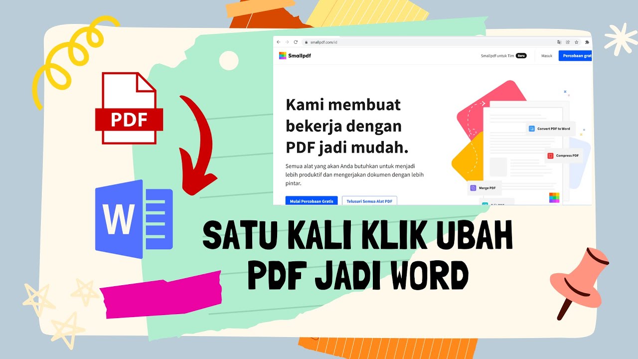 Cara Mudah Mengubah Pdf Ke Word Dengan Smallpdf YouTube Cara mudah mengubah pdf ke word dengan smallpdf youtube