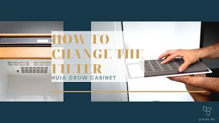grow cabinet: how to change the worlds first compostable aktive carbon filter for growfor.life huia