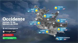 Pronostico por regiones 10 de febrero de 2026
