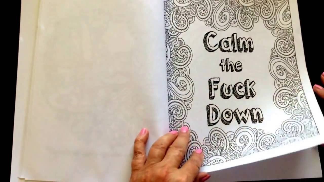 Calm The F Ck Down By Sasha O Hara Youtube