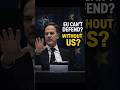 NATO Chief Shocks Europe | “Without US, You Can’t Defend Yourself” #geopolitics #usa #europe