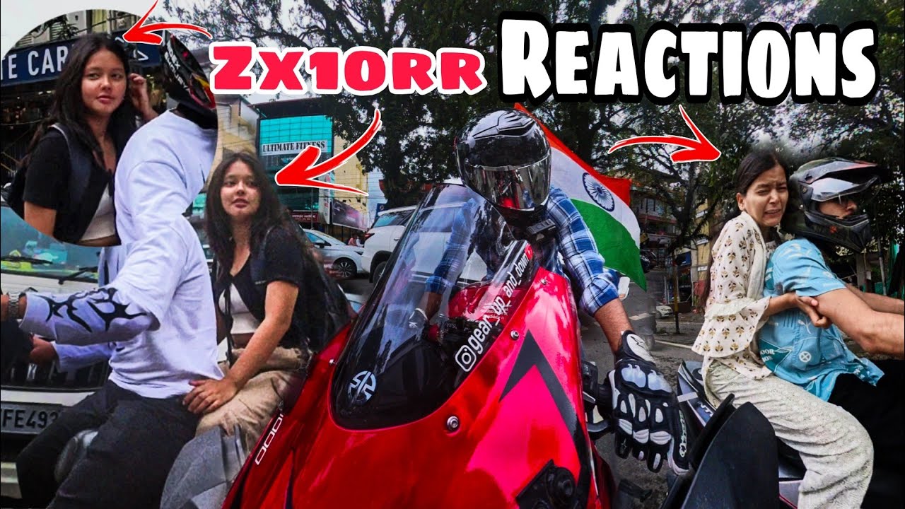 Loudest Zx10r in Dehradun City 😳 || Cute College Girls Reactions on Zx10r 💕