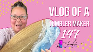 147th Vlog of a Tumbler Maker | 🌊Epoxy Beach Charcuterie 🧀 Board | using an IKEA cutting board!