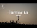 therefore i am - billie eilish (Lyrics)