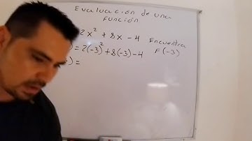 como evaluar una función ejercicio 1