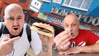 I visit the £1 BURGER MAN in BLACKPOOL - This was NOT WHAT I EXPECTED - What do you get for a quid ?