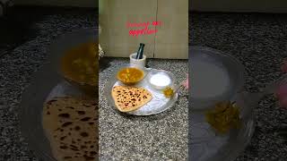 Everyday Indian Thali ideas -for busy days#food #shorts #thesavouryladle