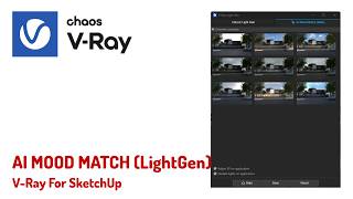 V-Ray 7 Update 3 LightGen AI Mood Match Lighting Reference Image