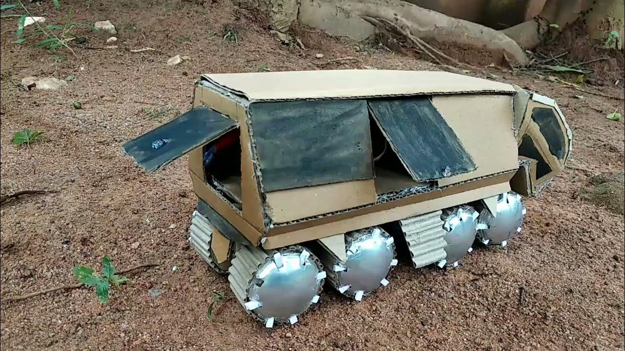 How to Build a Space Rover Using Cardboard And Servo motor control YouTube