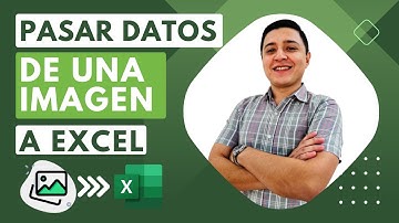 Como pasar datos de una imagen a Excel