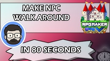 Make an NPC walk in RPG Maker IN 80 SECONDS!