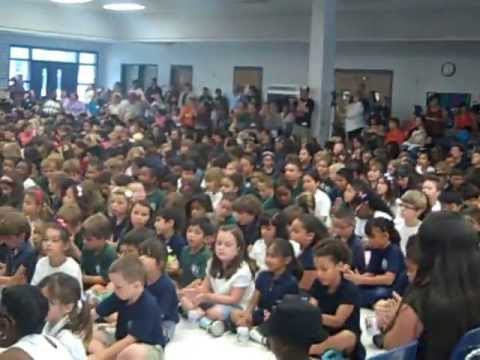 Cup Song over 1000 players at Ridgeview Global Studies Academy Talent Show 2013