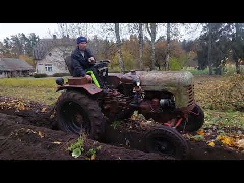 dt-20 + Fiskars Kyntäÿä #tractor#plough#хтз#