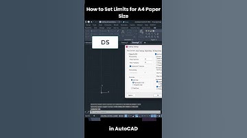 How to Set Limits for A4 Paper Size in AutoCAD | Easy Tutorial