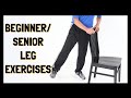 3 BEST Beginner/Senior Leg Exercises Using A Kitchen Chair, Improve Balance & Walking