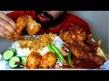 EATING WHOLE CHICKEN CURRY WITH BOILED EGGS AND RICE || EATING SHOW |||#HungryPiran