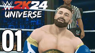 WWE 2K24 CCW UNIVERSE MODE - Part 1 - ELIMINATION CHAMBER