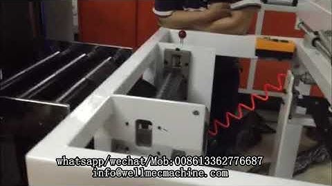 1020C C fold garbage bag making machine with auto changing roll with labeller